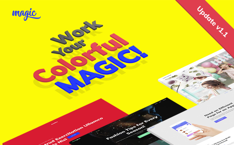 Magic - Multipurpose Creative WordPress Theme Big Screenshot
