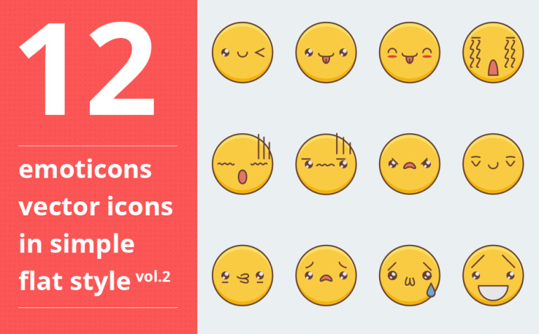 Emotions vector vol.2 Iconset Template Big Screenshot