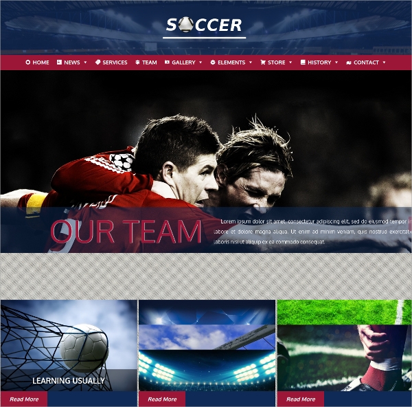 Soccer & Football Sports WordPress Theme $39